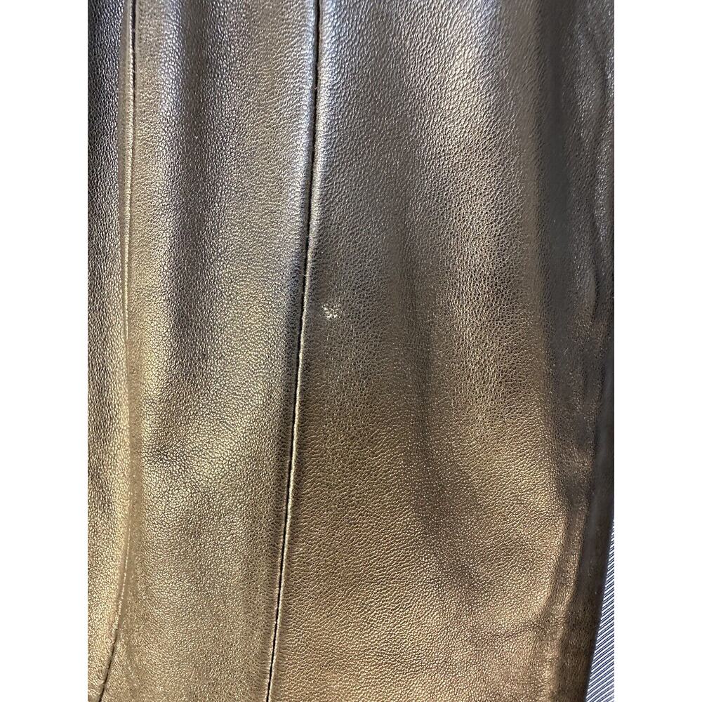 ANNE KLEIN VINTAGE GENUINE LEATHER (LAMB SKIN) B/W-JACKET SIZE L TIMELESS, 🤩 - Picture 12 of 16